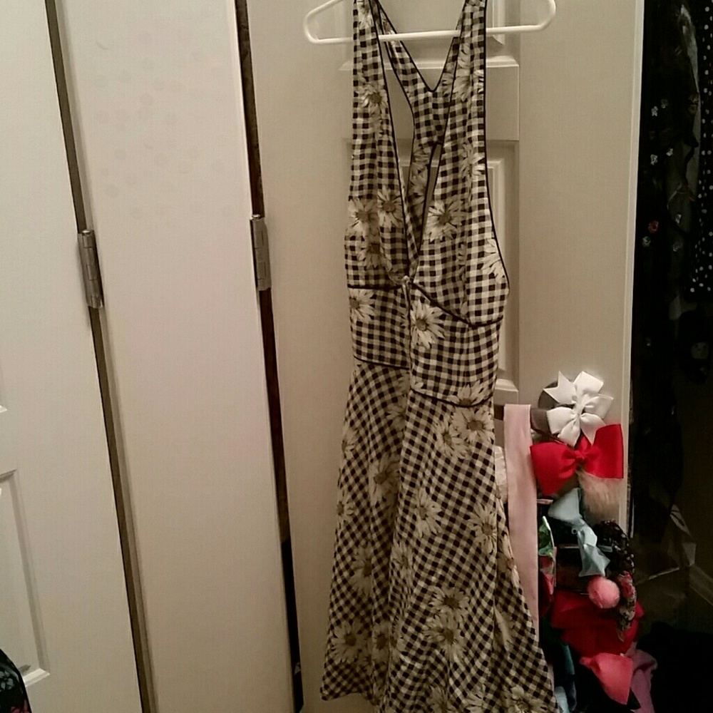Urban outfitters gingham pinafore